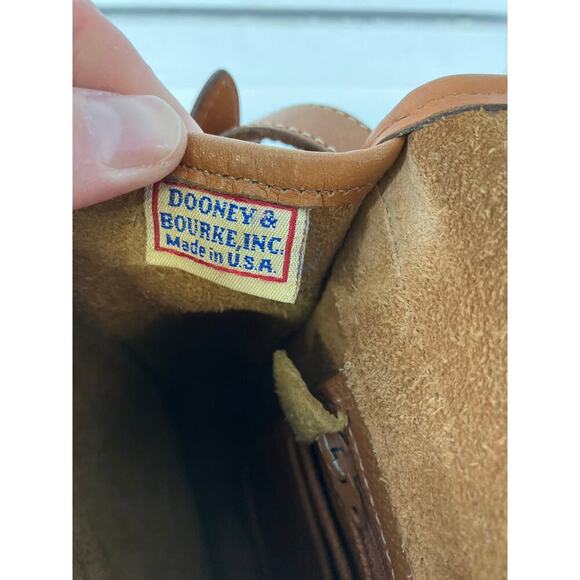 DOONEY & BOURKE VINTAGE BROWN PEBBLED LEATHER CROSSBODY BAG - Picture 15 of 16